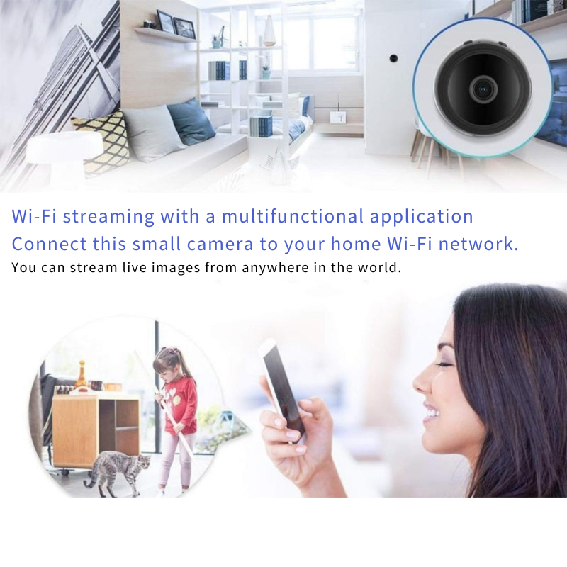 מיני מצלמת WiFi מגנטית: אבטחה דיסקרטית ויעילה