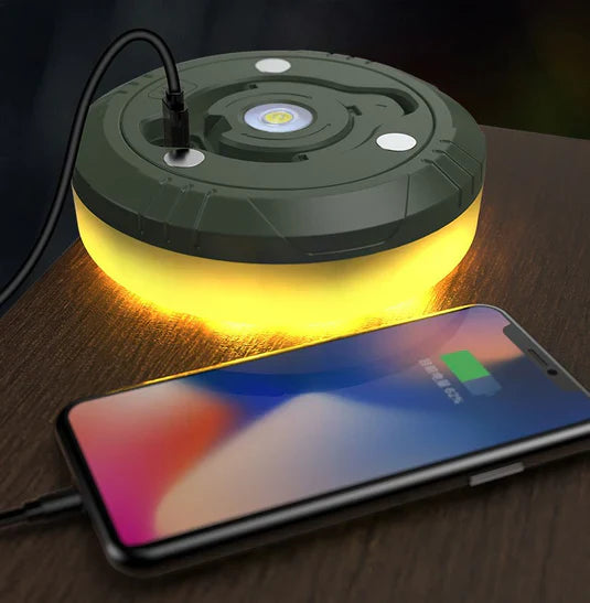 פנס קמפינג LED עוצמתי עם סוללה ארוכת טווח